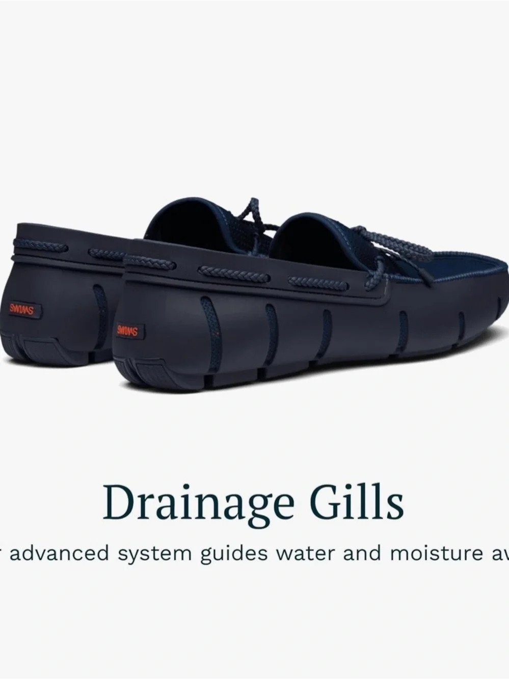 Swims Navy Traction Drainage Sole Water Loafers Boat Shoes Men’s 9